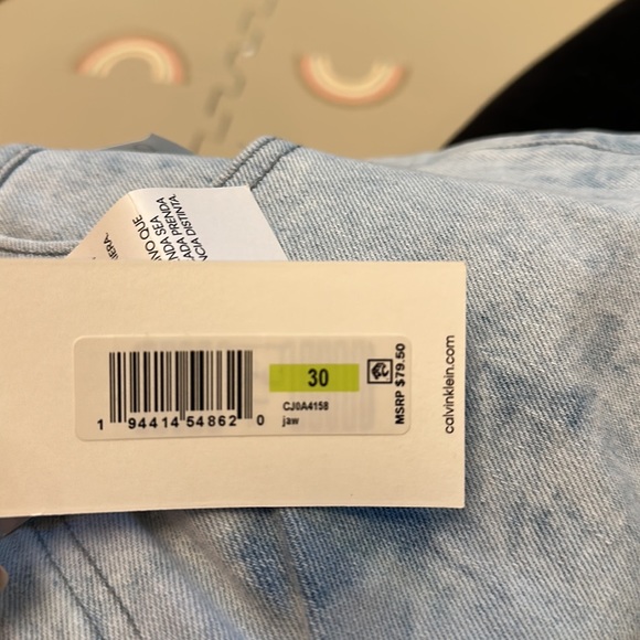 Calvin Klein size 30 high rise straight jeans - Picture 3 of 3